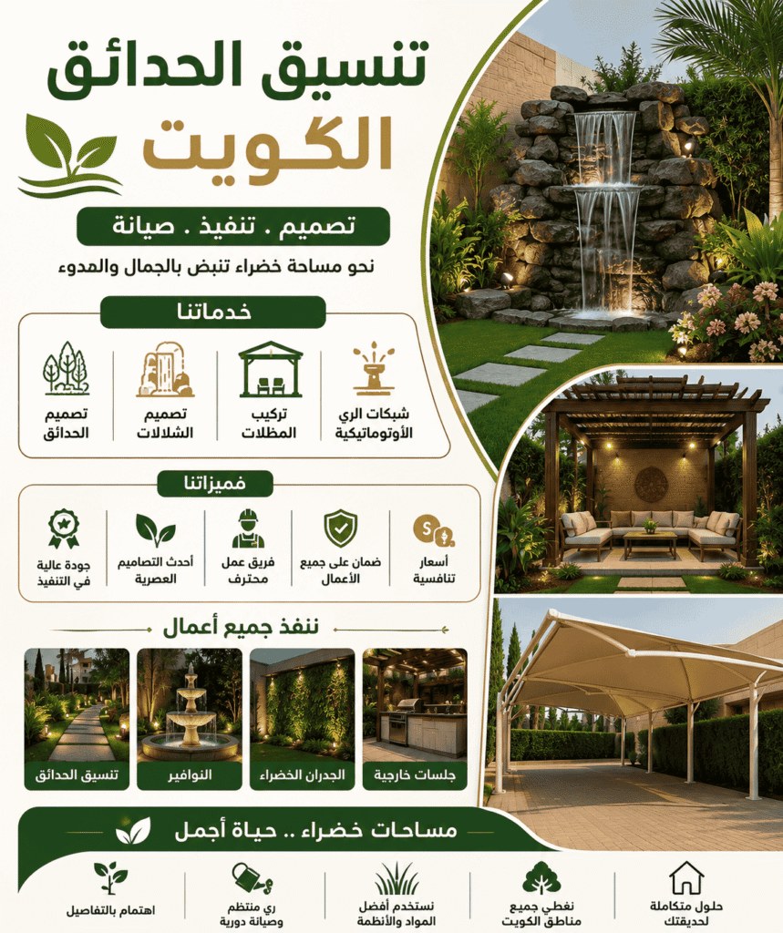 شركة تصميم حدائق الكويت